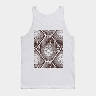 Moon Bunny Seamless Surface Pattern Tank Top